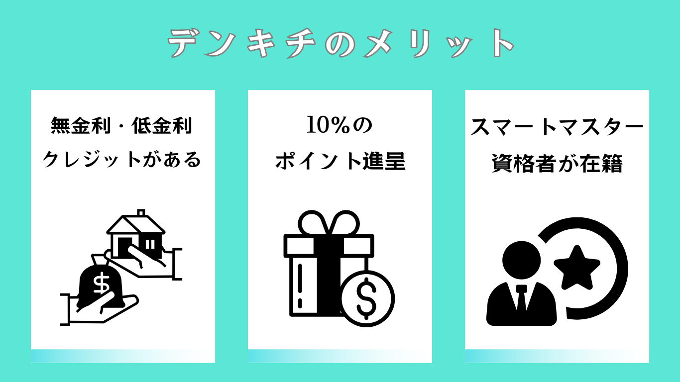 デンキチのメリット